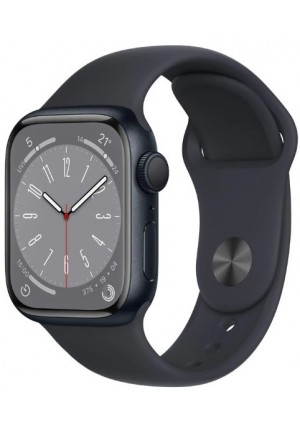 Apple Watch 8 45mm Midnight Aluminum Case with Sport Band